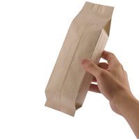Bolsa-Flow-Pack-en-Kraft-con-valvula-en papel