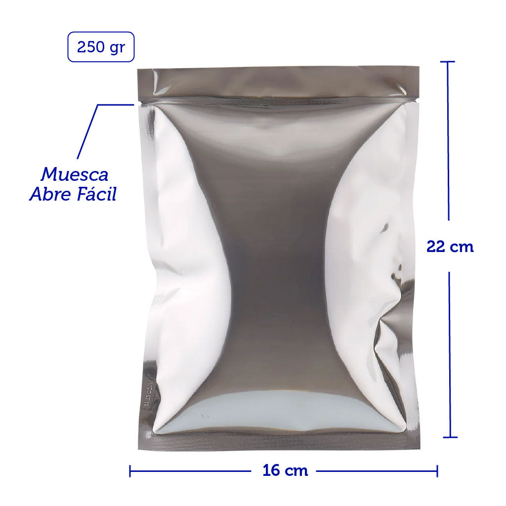 Bolsa Plana Metalizada