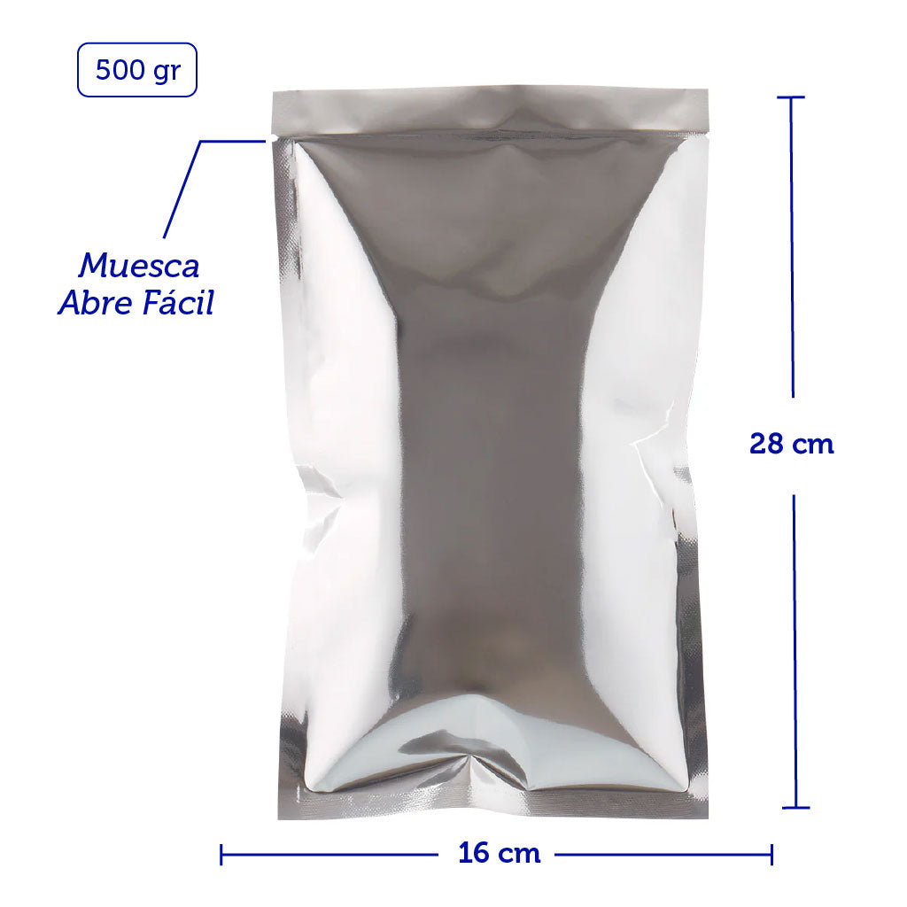 Bolsa Plana Metalizada