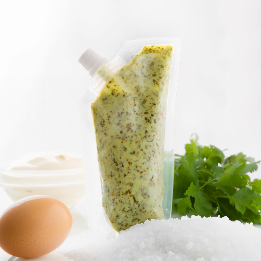 Empaque para salsas caceras o Pesto