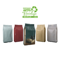 Bolsa para cafe pergamino apta para reciclaje