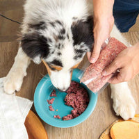 Empaque plano para dieta barf  para perros 