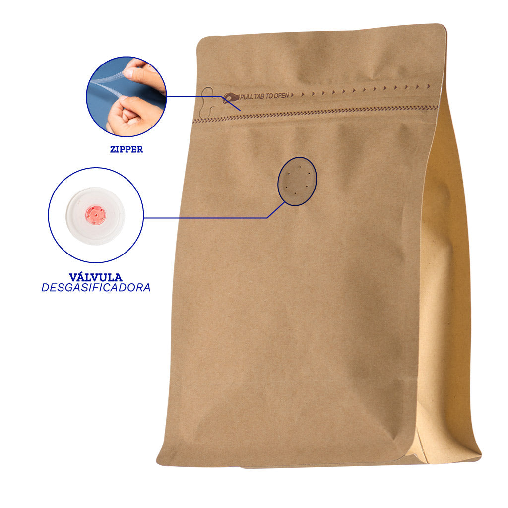 Bolsa  QUADSEAL Papel Kraft