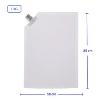 Bolsa Plana Transparente con Válvula (Llenado por el fondo de la bolsa)