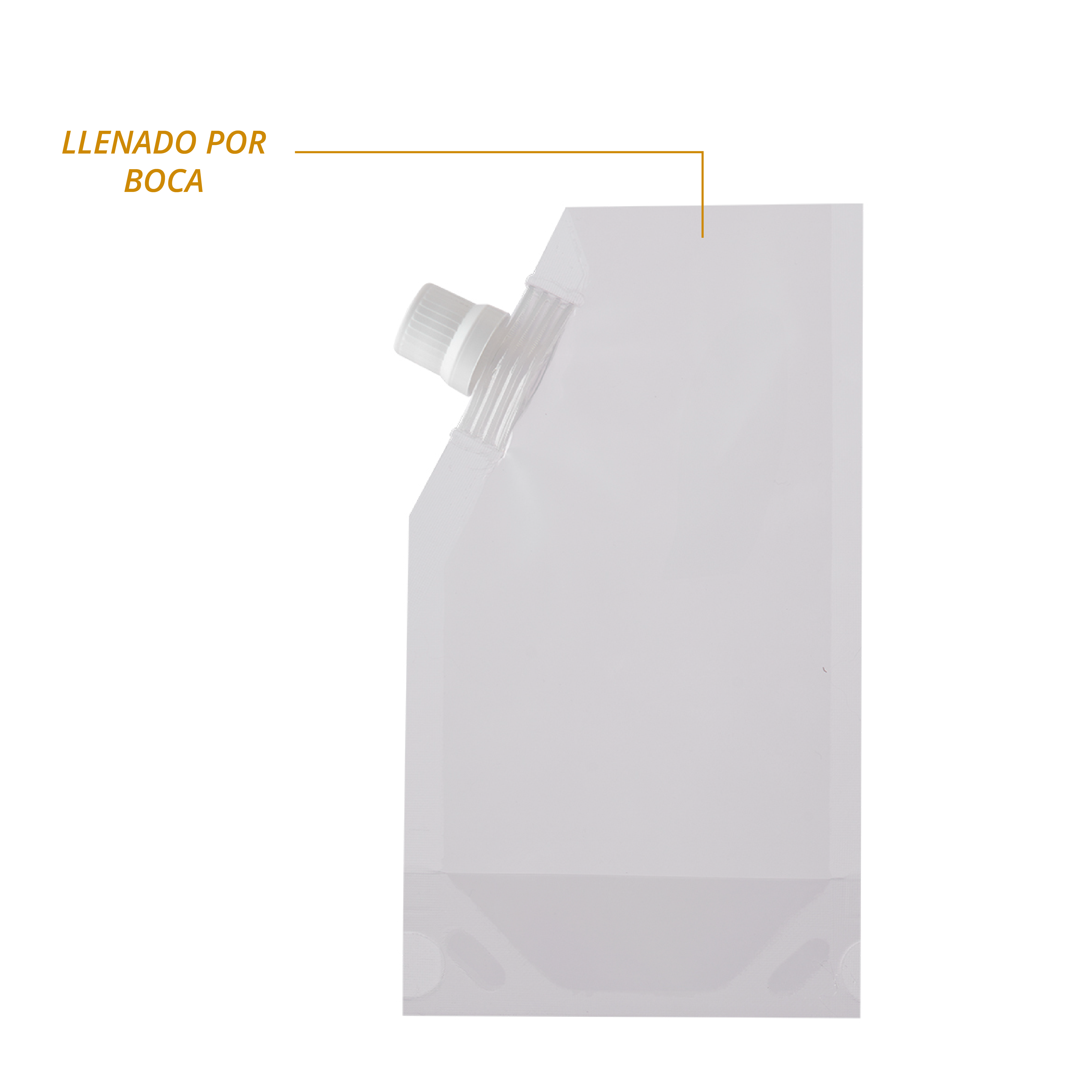Empaque para llenar por boca y sellar para lácteos y salsas 