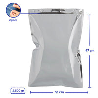 Bolsa Plana Metalizada