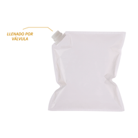 Empaque para líquidos llenado por  la válvula de 38 mm