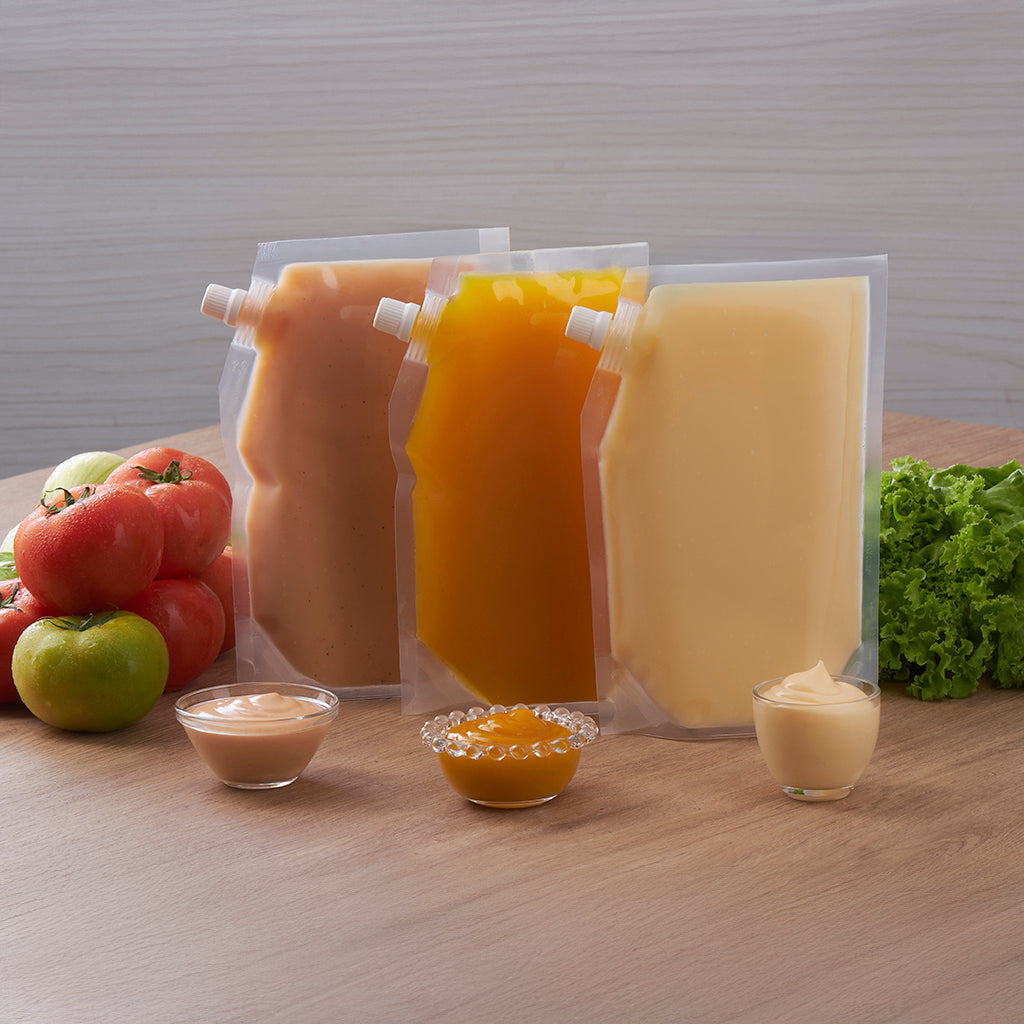 Bolsa para salsas con válvula 15mm para  500g