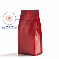 Empaque para cafe  reciplus color rojo