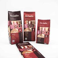 Bolsas flow pack selle ventral café cacao chocolate