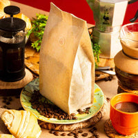 Bolsa con válvula cafe