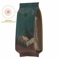 Bolsa impresión montañas con válvula de 250gr hasta 340 gr