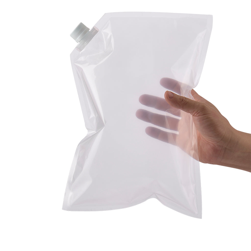 Bolsa transparente para almacenar granizados 