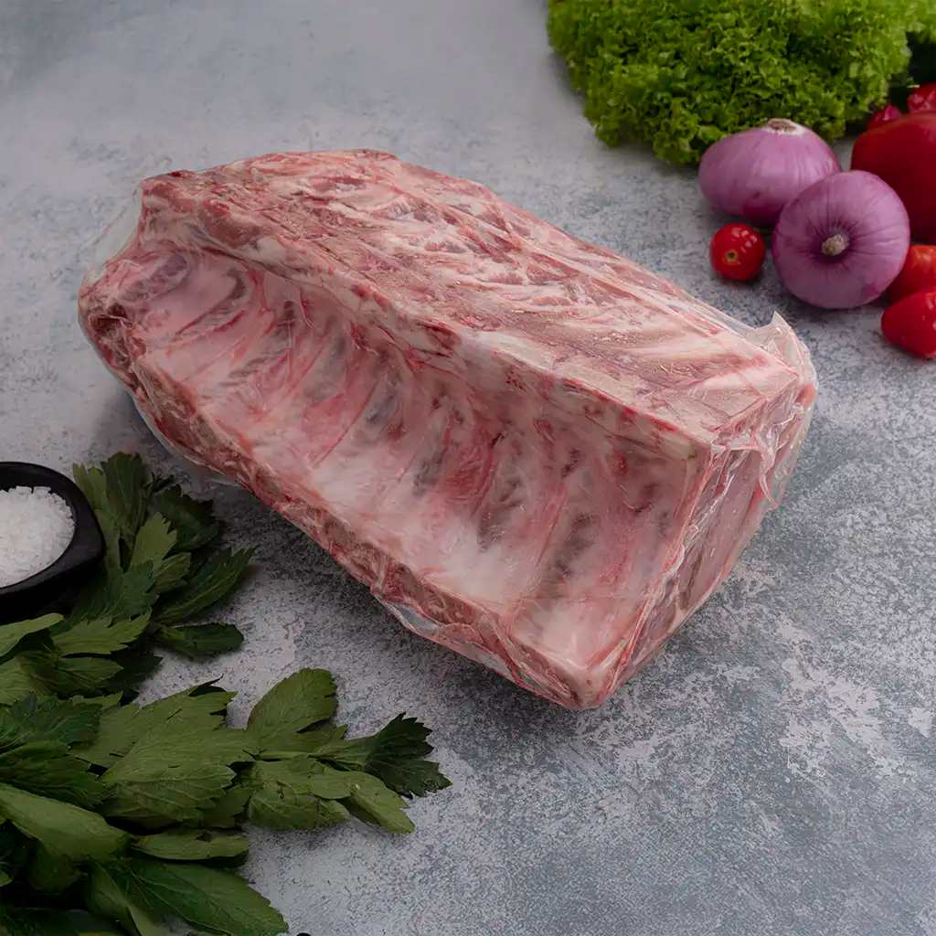 Empaque grueso para carne con hueso costilla quesos 