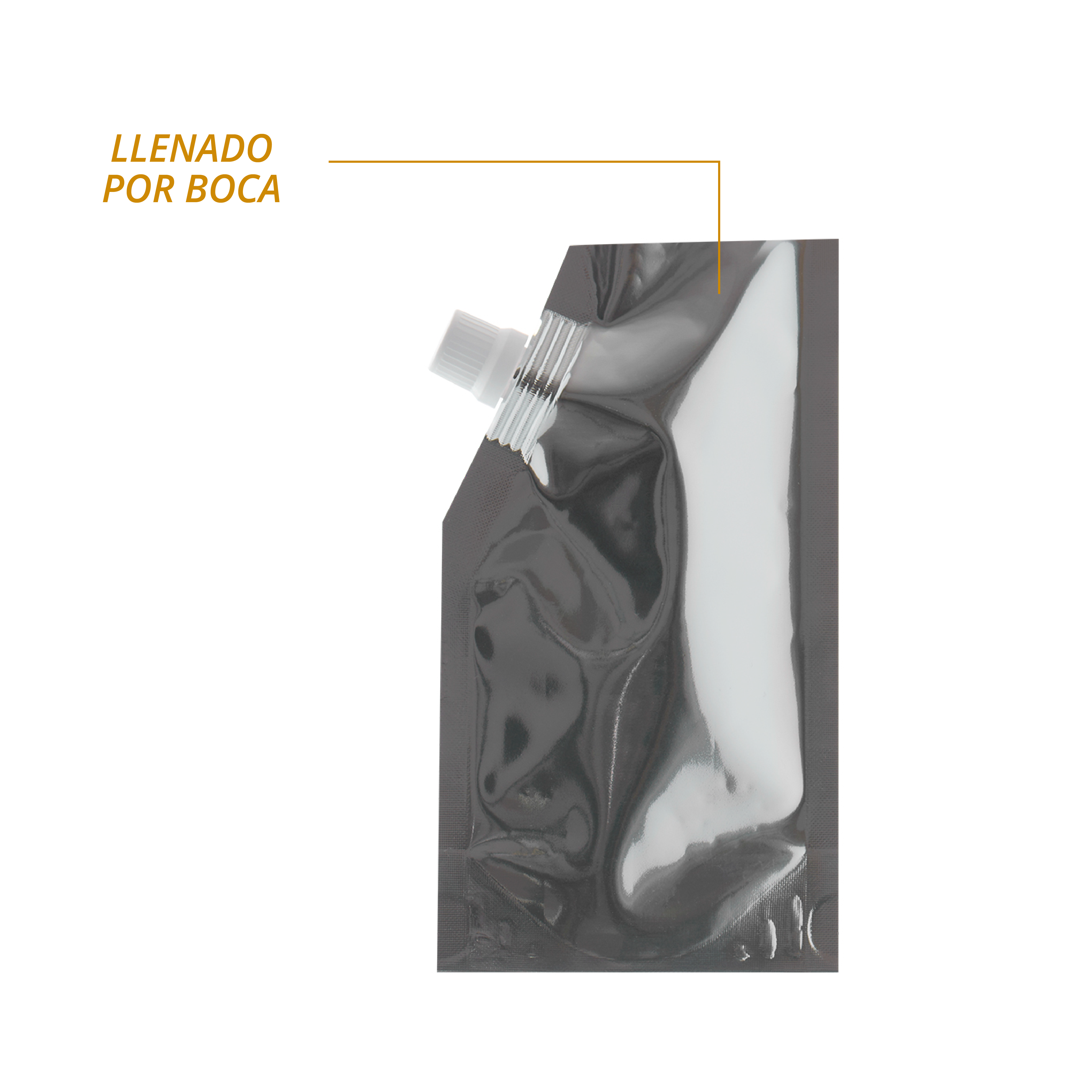 Bolsa metalizada flex up para 250g para alimentos líquidos que requieran barrera a la luz 