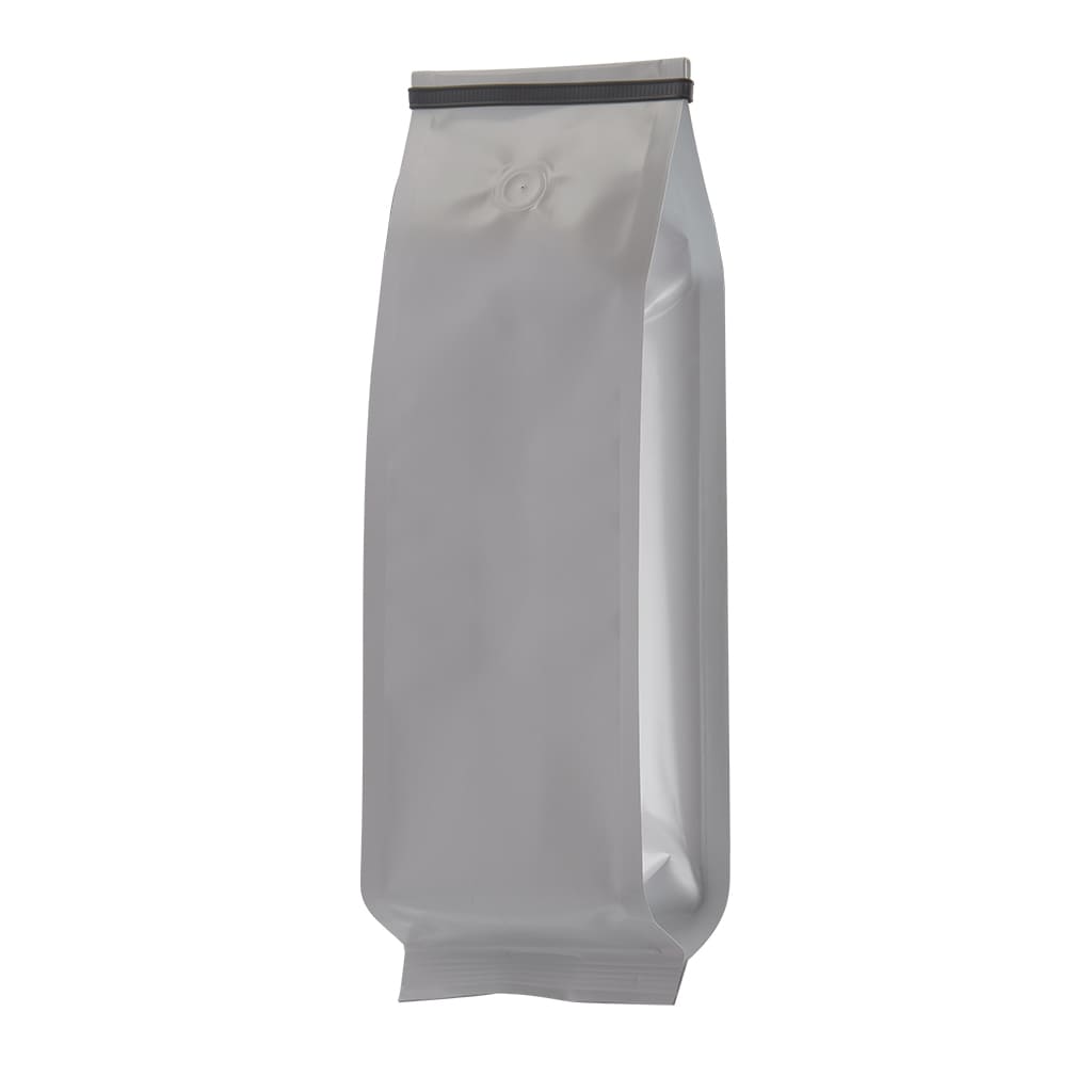 Bolsa para cafe blanca con valvula y peel stick