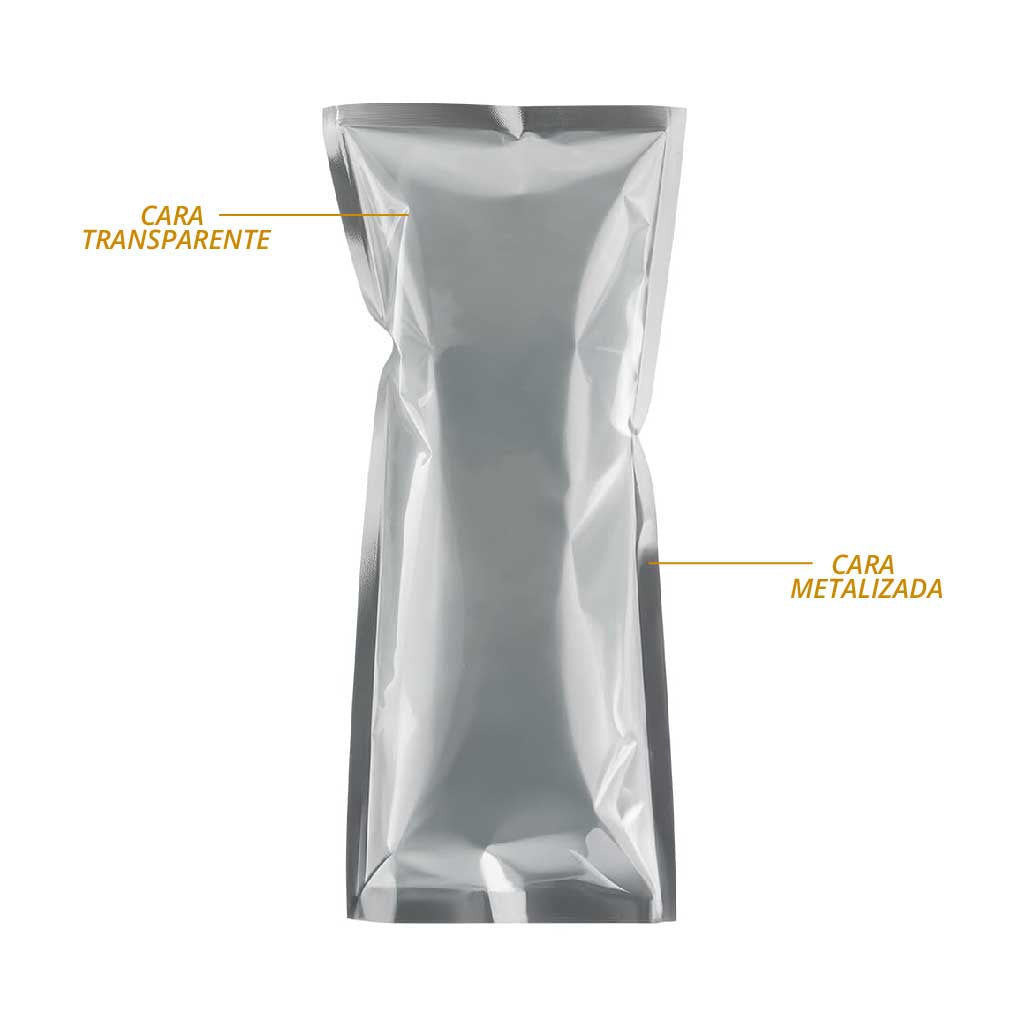 Empaque plano y metalizado para granolas