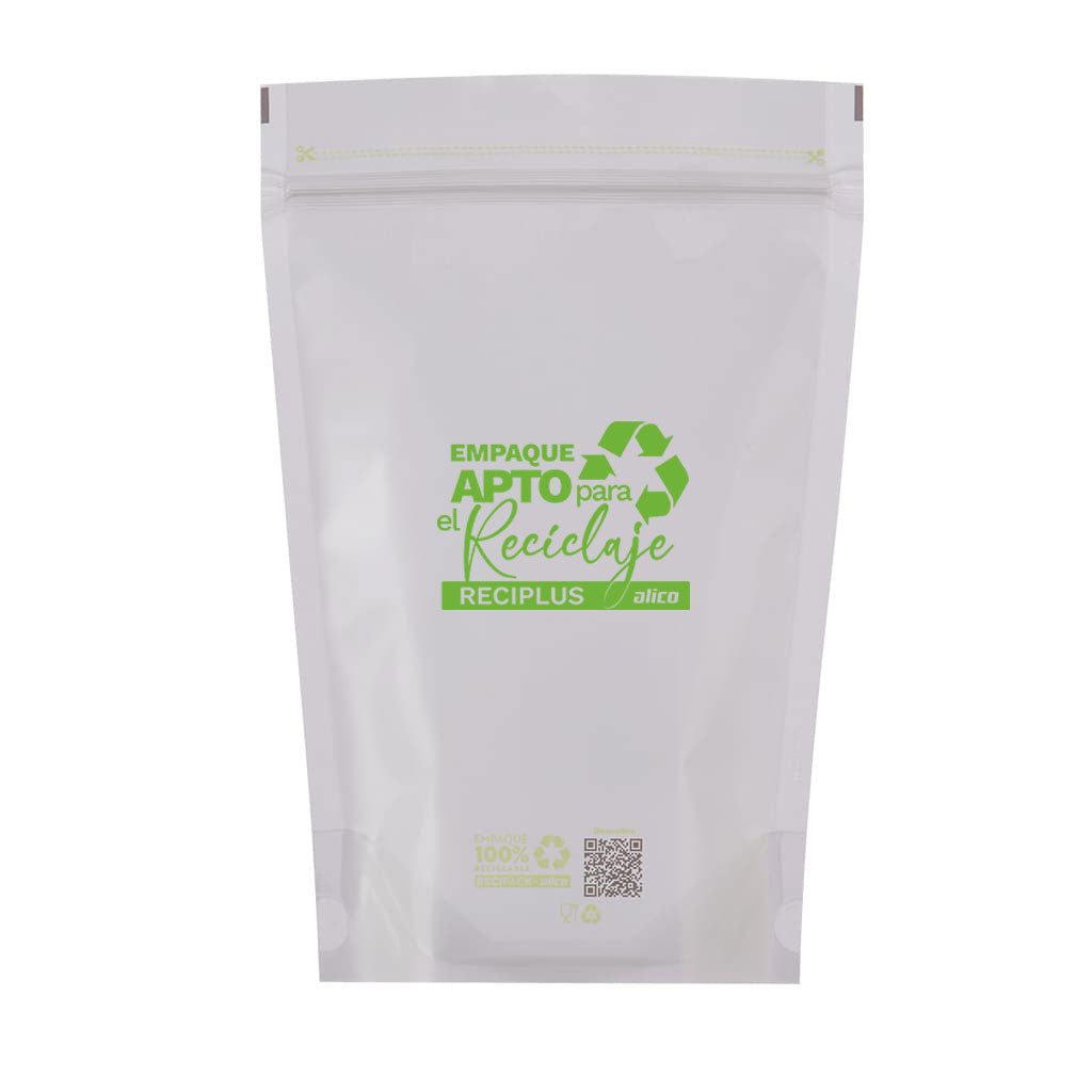 Empaque reciclable con zipper galletas