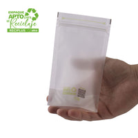 Empaque reciclable con zipper  granolas y snacks 