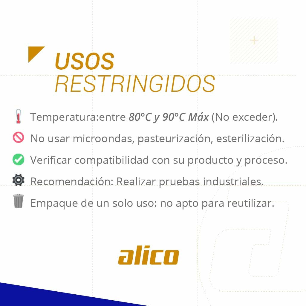 Restricciones para bolsas al vacío