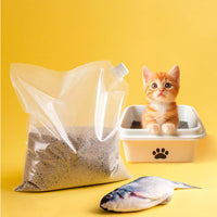 Empaque para arena de gatos con sub tapa 