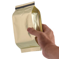 Bolsa para cafe de 500g con válvula y peel stick