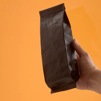 Empaque flow pack para cafe tostado  con válvula 