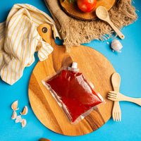 Empaque transparente salsas para pizza 