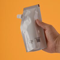 Bolsa Eco-Amigable Optiflex Blanca/Negra (Llenado por Boca)
