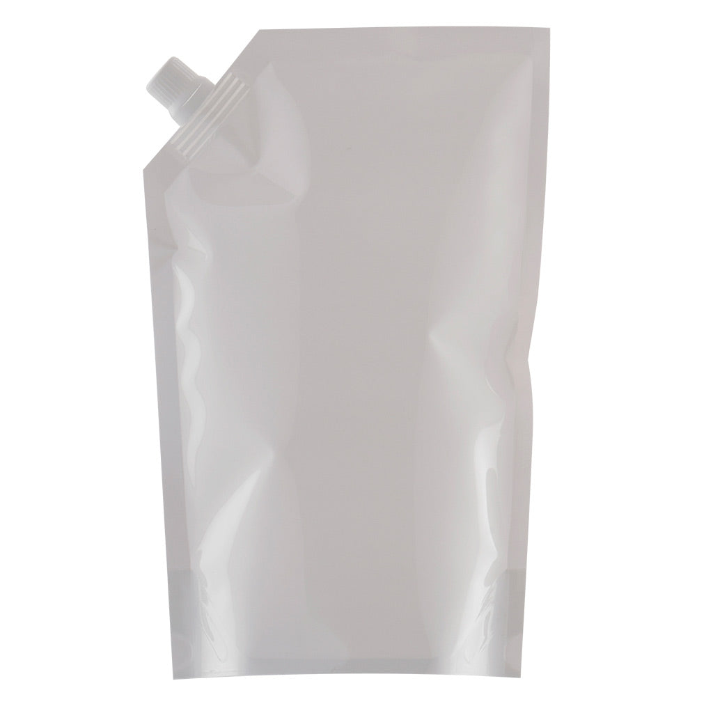 Bolsa blanca con válvula para salsas 