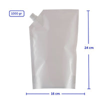 Bolsa Blanca Flex Up  (Llenado por la válvula), Paquete por 200 unidades