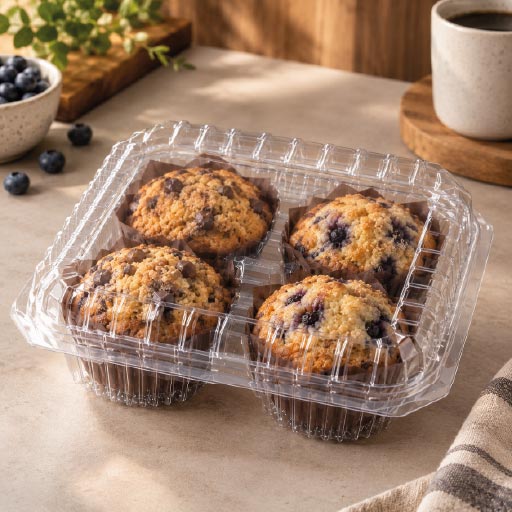 Contenedor Estuche AL -53 MUFFINS X 4