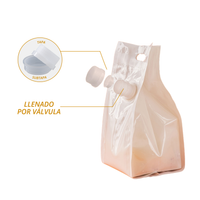 Bolsa Flowpack Blanca Tipo Galón con Válvula Dosificadora